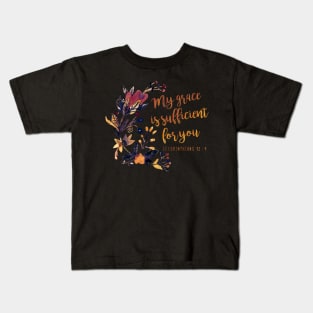 2 Corinthians 12:9 Kids T-Shirt